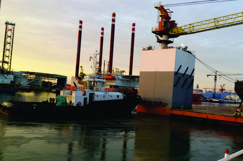 Towage in Vungtau towning dock